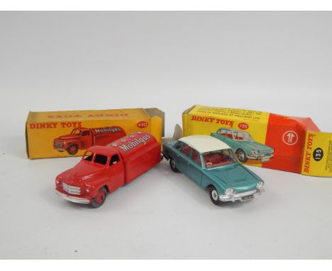 A Dinky Toys die cast vehicle Triumph 2000, and a Cabriolet Ford Mobil gas tanker no.440, boxed (2, AF).