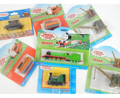 Ertl Thomas the Tank Engine &amp; Friends collection of blister packs, comprising locomotives, rolling stock etc.