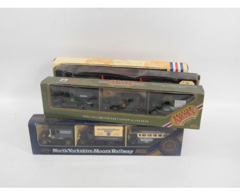 Various Lledo diecast box sets, comprising British Army 1939, Battle of Britain 1940, The Home Front Collection, Motor Transp