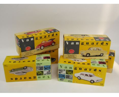 Various die cast Vanguards 1:43 scale sets, to include Ford Classic set, etc., boxed (a quantity).