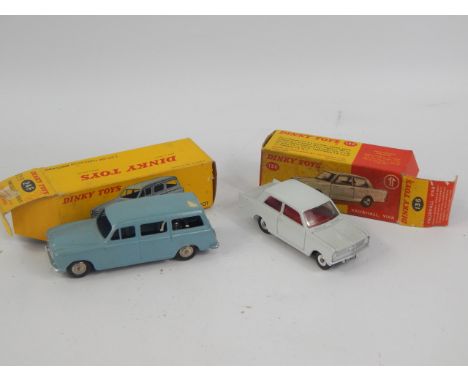 A Dinky Toys die cast vehicle Vauxhall Viva no.136, and a Familiale 403 Peugeot French edition 24F, boxed (2, AF).