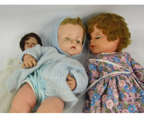 Dolls; Chiltern, Palitoy, Peterkin, Mattel, Falca, Ge-Ge, Ratti, Blossom and sundry dolls (AF quantity).