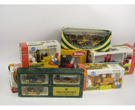 Various die cast vehicles, to include MSI50 Manitou, Ringtons and other vehicles, Hyster Joal compact forklift, other die cas