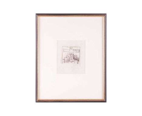 Graham Sutherland (1903–1980), 'Thorn Cross', pencil on paper, 16 cm x 14 cm, framed and glazed 44 cm x 35 cm