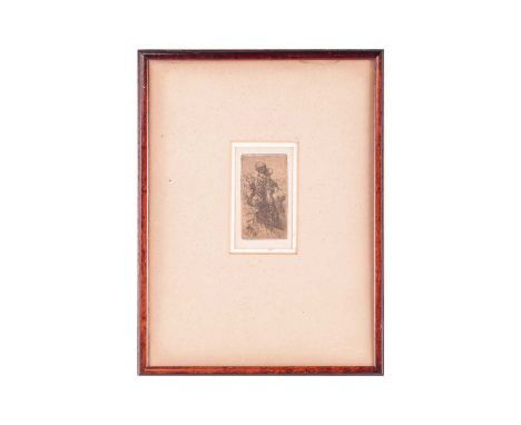 Matthijs Maris (Dutch, 1839 - 1917), Girl with child in her arms, initialled M.M. in the plate (lower left), etching, plate 8