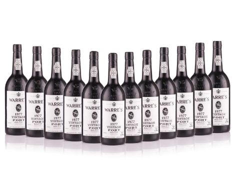 One Case of Warres Vintage Port, 1977, OWC, (12 Bottles)Cellar in BerkshireInto Neck