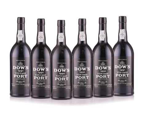 One case of Dow's Vintage Port, (6 bottles) 1991, OWC