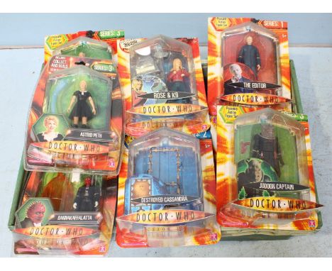 A collection of 14 Dr Who figurines, spanning the first to third series reboots, including Rose & K9, the Editor and Judoon T