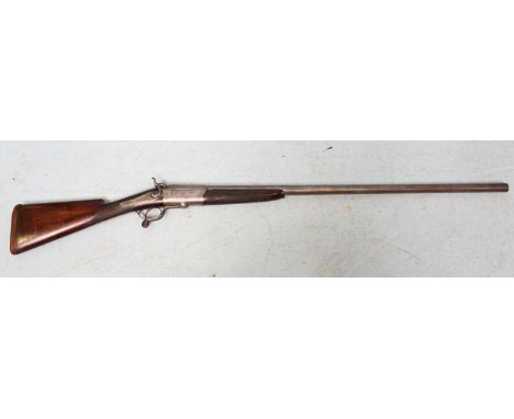 An 8-bore single-barrel breech loading percussion semi-ejector shotgun by Cogswell & Harrison, 142 New Bond Street, London, 3