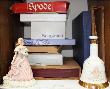 SECTION 21.   A boxed Wedgwood Jasperware mug, together with various Spode commemorative plates, a Spink, limited edition por