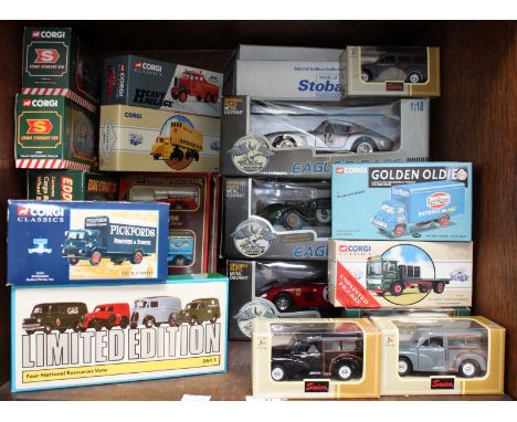 SECTION 41.  A large collection of boxed scale model cars, including Corgi 'Eddie Stobart' sets, Matchbox models of yesteryea