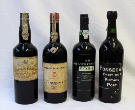 W & J Graham & Co Vintage Port Wine, finest reserve 1960, bottled 1962 together with a bottle of Quinta Do Panascal 1978 Vint