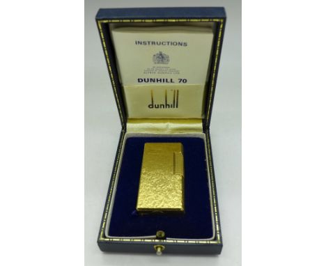A Dunhill 70 lighter with box