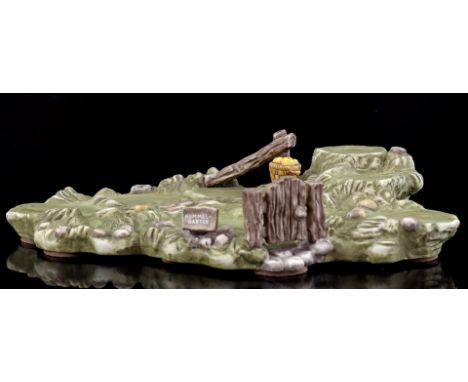 Goebel porcelain Hummelgarten, 7.5 cm high, 32x20 cm, with accompanying original box