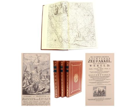 Reprint of 3-part atlases entitled "The New Great Shining Sea Torch of the Whole World" by Johannes and Gerard van Keulen, af