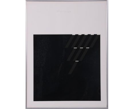 Harry van Kuyk (1929-2008)Geometric composition, screen print numbered 9/20 and dated 1977, 50x50 cm
