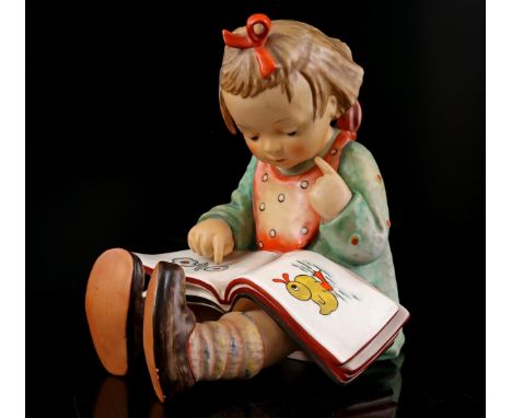 Goebel Hummel, earthenware statue of a bookworm, 25 cm high (few flakes from shoe edges)