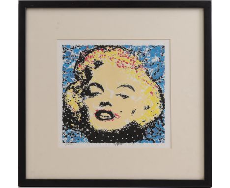 Ad van Hassel (1953-)Marylin Monroe, screen print 1762/3000, 28x28 cm, outside size is 53x53 cm