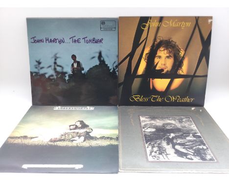 Four John Martyn and related LPs comprising reissues of 'The Tumbler', 'Bless The Weather' and others.