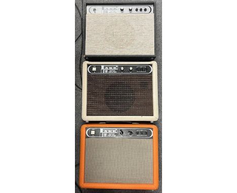 3 x Early 1970's Park by Marshall 8 watt practice amps. Orange and White tolex and and basket weave grill cloth mark these ou