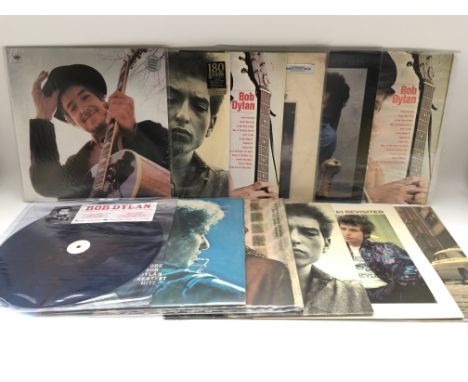 Twelve Bob Dylan LPs comprising original and limited edition 180g pressings.