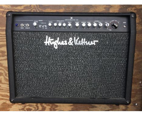 A Hughes & Kettner Switchblade 100 amplifier together with an FSM 432 multi program footswitch.
