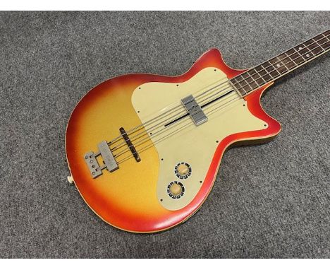 A 1959 Framus Hollywood Star Bass Ultra Short Scale Bass Guitar model number 5/148 and quite rare. Single sliding pickup meta