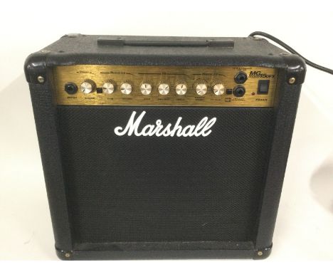A Marshall MG150X amplifier.