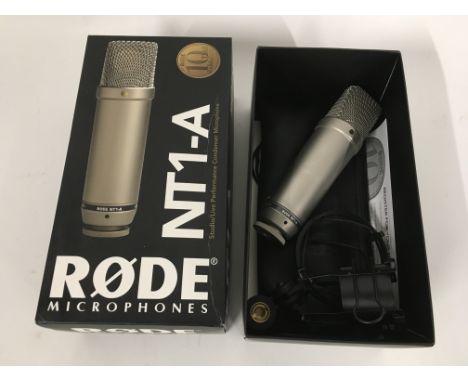 A boxed Rose NT1-A microphone.