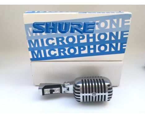 A boxed Shure 55SH Series II microphone.