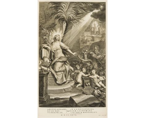 Judaica.- Josephus (Flavius) Opera omnia, edited by John Hudson and Sigebert Havercamp, 2 vol., parallel Greek and Latin text
