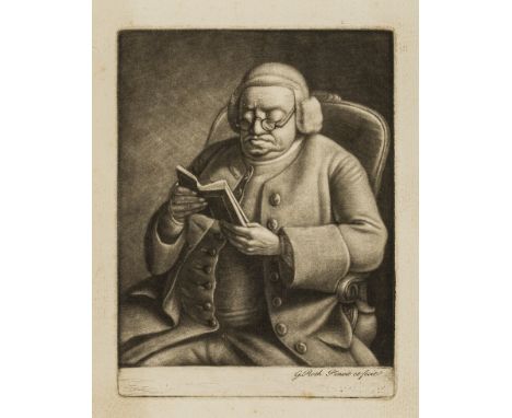 Oxford coffee house keeper.- Mr Brodeau of Oxford, proof before letters, mezzotint, three-quarter length, by G. Roth [William