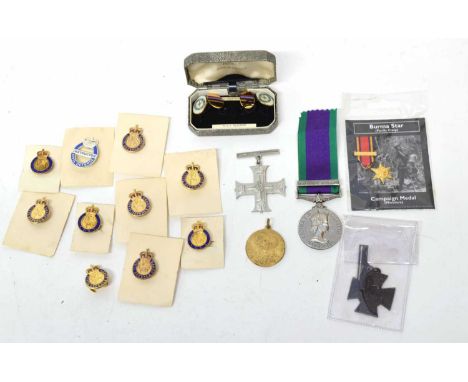 Quantity of medals to include replica Elizabeth II General Service medal with Northern Ireland clasp, replica Victoria Cross,