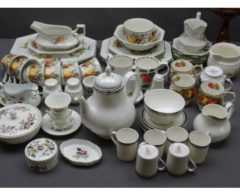 ROYAL DOULTON 'SARABANDE' COFFEE SET, dinner and teaware including Royal Worcester Evesham, Portmeirion, Wedgwood ETC