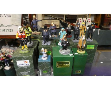 A Collection of Thirteen Boxed Robert Harrop Doggie People and Town and Country Companion Dog Figures to Include Peeler, Fire