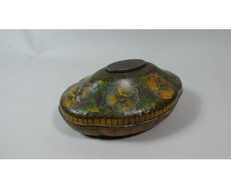 A Vintage Rowntrees Tin with Floral Decoration, 18cm Wide 