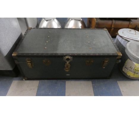 A Vintage Cabin Trunk, 101cm Wide 