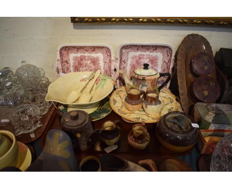 A Tray of Ceramics to Include Masons, Carltonware, Royal Doulton Gaffers etc 