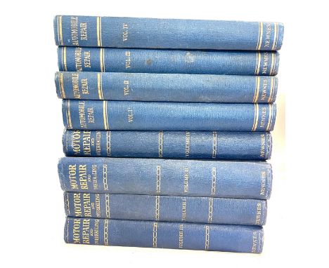 Selection of vintage motor repair / automobile repair books 
