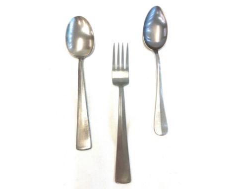 WWII RAD spoon and fork, plus 1 other 
