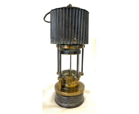 Antique miners lamp Patterson type HCP 