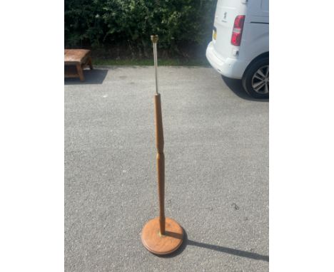 Teak standard lamp, will need re-wiring 
