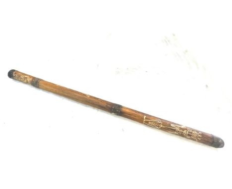 Vintage didgeridoo, approximate measurement: length 47 inches 