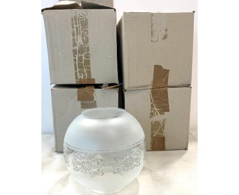 4 Vintage light shades 