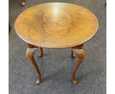 Queen Anne lamp table,  Height 24 inches, Length 21, Width 15.5 inches 