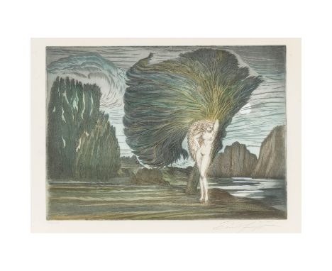 FUCHS, ERNST (1930 - 2015), "Baum der Aphrodite", 1980, mit Bleistift signiert: "Ernst Fuchs" und nummeriert: 188/250 (Ed.). 
