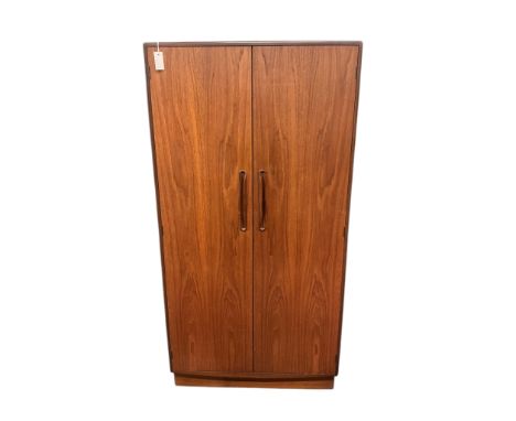A mid century G plan 'Fresco'  two door wardrobe, width 91cm, depth 59cm, height 176cm