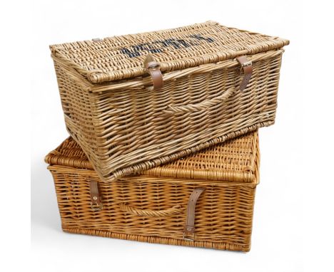 Two Fortnam and Masons picnic baskets hampers 51cm x 24cm