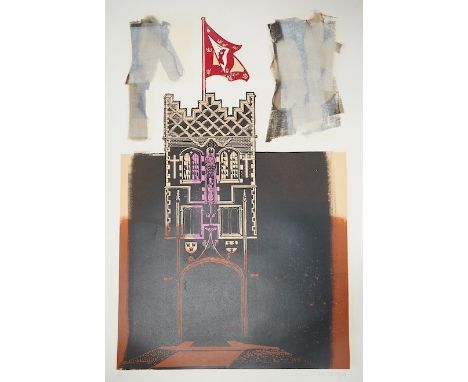 Walter Hoyle (1922-2000), 'Jesus College', artist proof colour lithograph, unframed