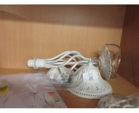 Freudenburg 1-Light Geometric Pendant, Base Finish: White/Gold, Shade Colour: White, RRP £65.99